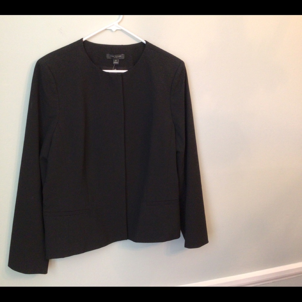 Ann Taylor black work suit